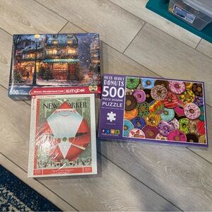 Set of three new 500-Piece Puzzles
